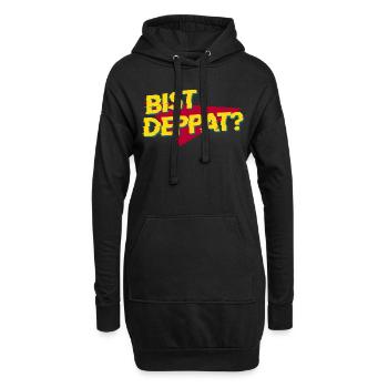 bist depat 1 - Hoodie-Kleid - Schwarz - Vorne