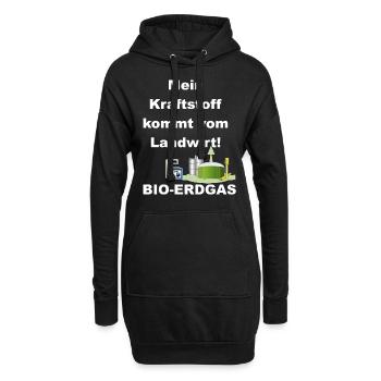 Le mien vient de l’agriculteur - Sweat-shirt à capuche long Femme - noir - Devant