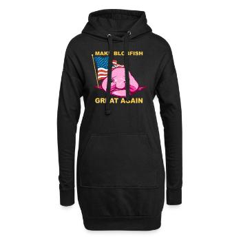 États-Unis Elections  Blobfisch Blobfish - Sweat-shirt à capuche long Femme - noir - Devant