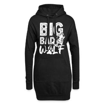 Big Bad Wolf Predator Pack Animal Isegrim Cadeau - Sweat-shirt à capuche long Femme - noir - Devant