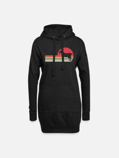Ziege - Hoodie-Kleid - Schwarz
