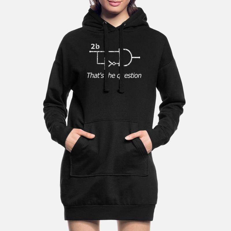 2b or not 2b Circuit - Informatiker Programmierer Hoodie-Kleid