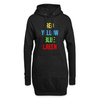Psychologie Stroop Effect Gift Idea - Sweat-shirt à capuche long Femme - noir - Devant