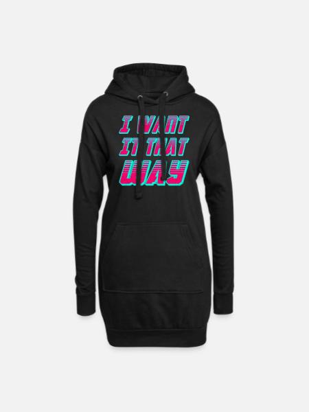 I Want It That Way - Backstreet in My Heart - Hoodie-Kleid - Schwarz
