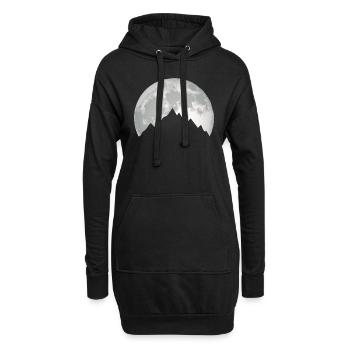 Nature Terre Mère Nature Voyage Alpinisme - Sweat-shirt à capuche long Femme - noir - Devant