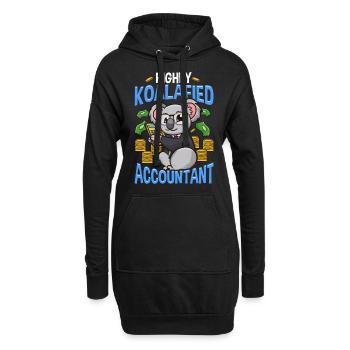 Buchhalter Buchhaltung Finanzen Bilanzen Geschenk - Hoodie-Kleid - Schwarz - Vorne