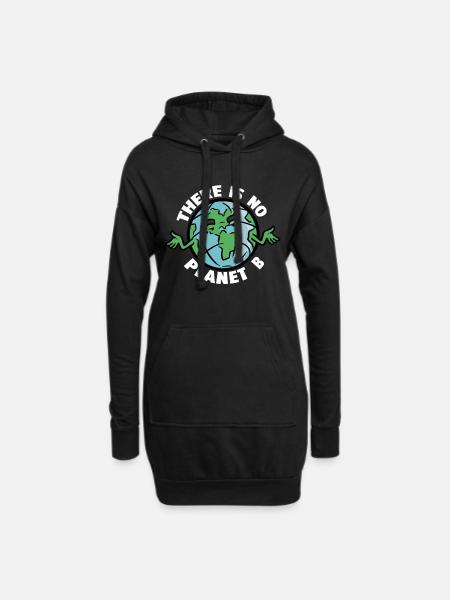 No Planet B No Planet B - Hoodie-Kleid - Schwarz