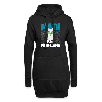Mathe - Hoodie-Kleid - Schwarz - Vorne