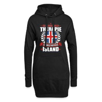 Island - Hoodie-Kleid - Schwarz - Vorne