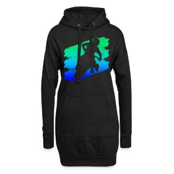 Motocross - Sweat-shirt à capuche long Femme - noir - Devant