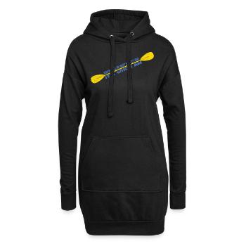 Kayak kayak Tshirt Kayak - Sweat-shirt à capuche long Femme - noir - Devant