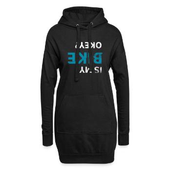 Is My Bike Ok Vélo VTT - Sweat-shirt à capuche long Femme - noir - Devant
