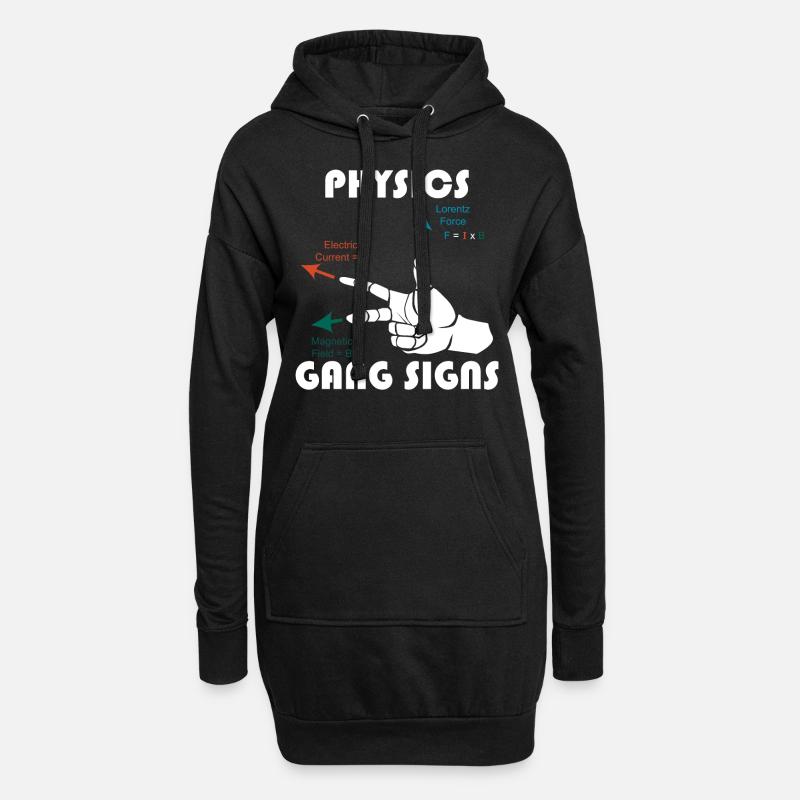 Right Hand Rule Physics Math Teacher Math - Hoodie Dress - black