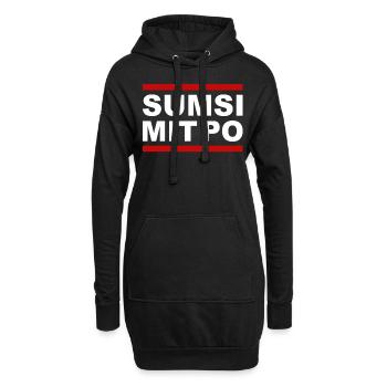 SUMSI MIT PO - Hoodie-Kleid - Schwarz - Vorne