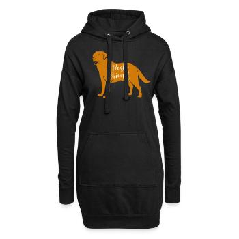 Labrador - Sweat-shirt à capuche long Femme - noir - Devant