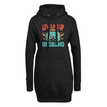 Hochzeit - Hoodie-Kleid - Schwarz - Vorne