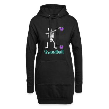 Handball - Hoodie-Kleid - Schwarz - Vorne