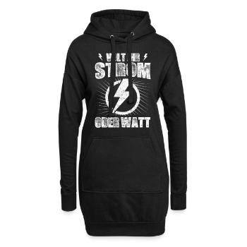 Elektriker Elektroniker Elektronik ·Volt Ihr Strom - Hoodie-Kleid - Schwarz - Vorne