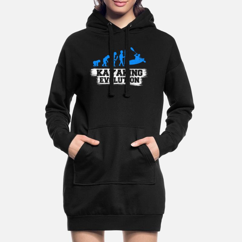 Kayaking Evolution Hoodie-Kleid