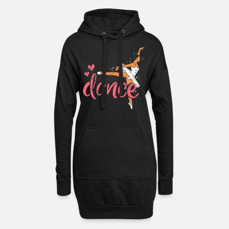 ballet - Hoodie-Kleid - Schwarz