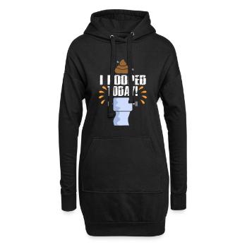 Scheiße Doof Dumm Dumme Welt Lustiger Spruch Dumme - Hoodie-Kleid - Schwarz - Vorne