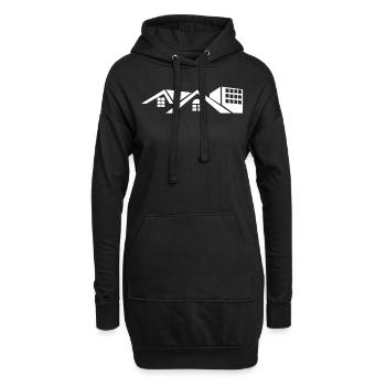 Agent immobilier maison appartement à vendre appartement - Sweat-shirt à capuche long Femme - noir - Devant