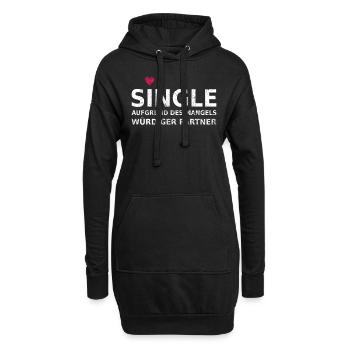 Single - Hoodie Dress - black - Front
