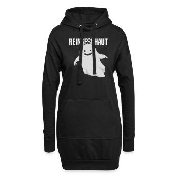 Reingeguckt Reingeschaut Geist Halloween Lochspiel - Hoodie-Kleid - Schwarz - Vorne