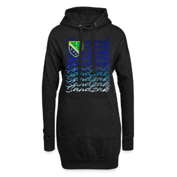 Sandzak DNA Proud Sandzak Roots colorfull sandzak - Sweat-shirt à capuche long Femme - noir - Devant