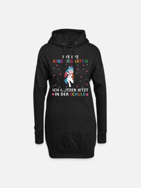 Bye Bye Kindergarten - Hoodie-Kleid - Schwarz