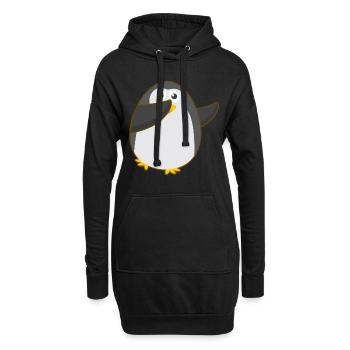 PENGUIN DAB - Hoodie-Kleid - Schwarz - Vorne