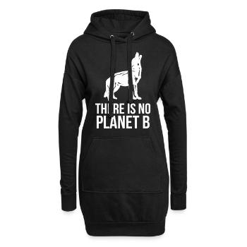 militants des droits des animaux - Sweat-shirt à capuche long Femme - noir - Devant