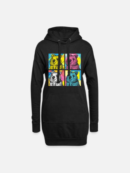 Quokka - Hoodiejurk - zwart