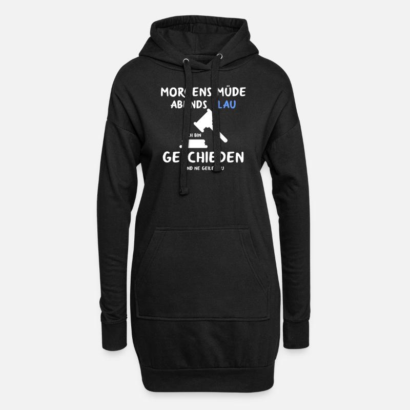 Scheidung Trennung Geschieden Das Wars Single Ex - Hoodie-Kleid - Schwarz