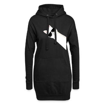 Tolles Lama Alpaka Shirt für Männer, Frauen,Kinder - Hoodie-Kleid - Schwarz - Vorne