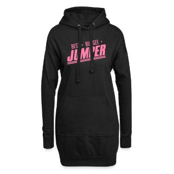 Bungee Jumping - Hoodie-Kleid - Schwarz - Vorne