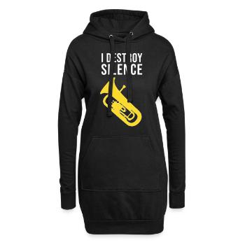Euphonium - I DESTROY SILENCE - Hoodie-Kleid - Schwarz - Vorne