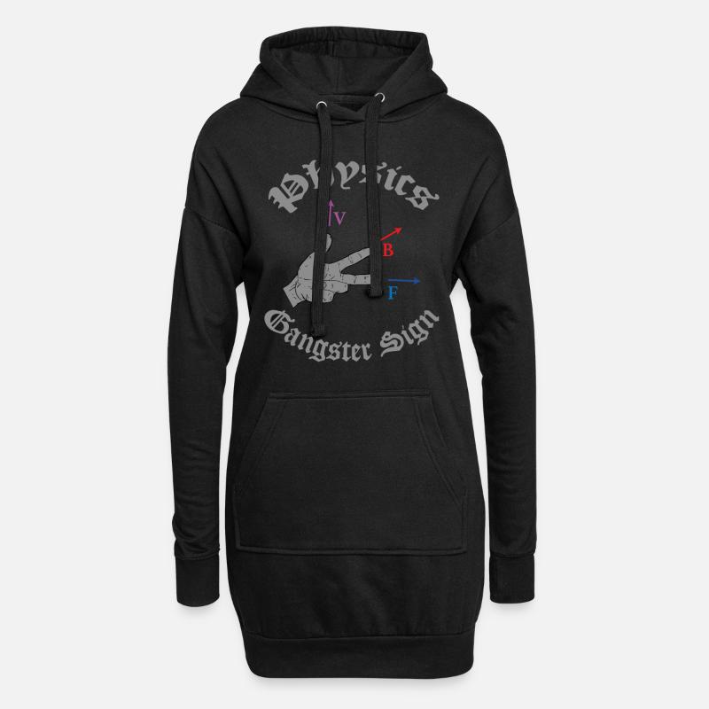 Science physique Science Science cadeau - Sweat-shirt à capuche long Femme - noir