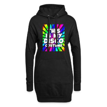 80er Jahre 80s Mottoparty Disco 1980 Geschenk - Hoodie-Kleid - Schwarz - Vorne