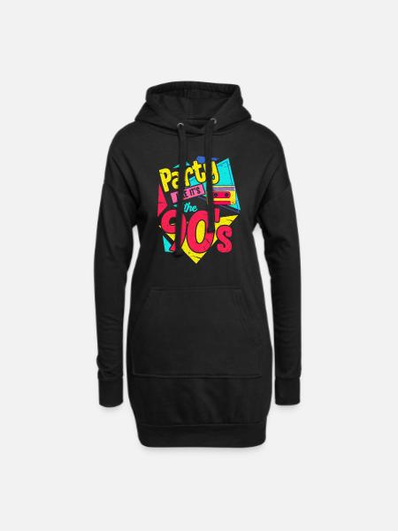 90s - Hoodie Dress - black