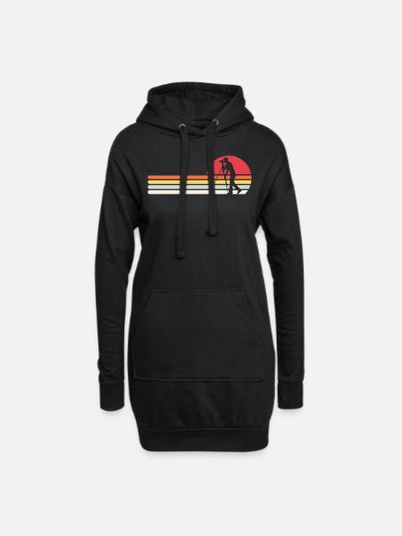 Fotograf - Hoodie-Kleid - Schwarz