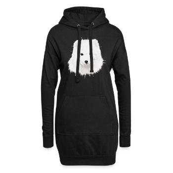 Polarfuchs - Hoodie-Kleid - Schwarz - Vorne