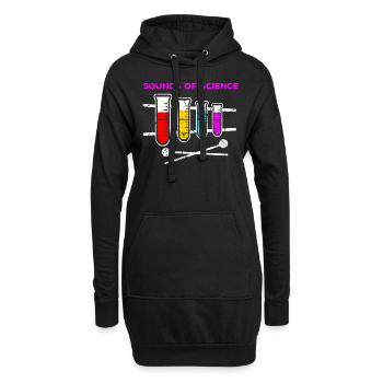 Wissenschaft Chemie - Hoodie-Kleid - Schwarz - Vorne