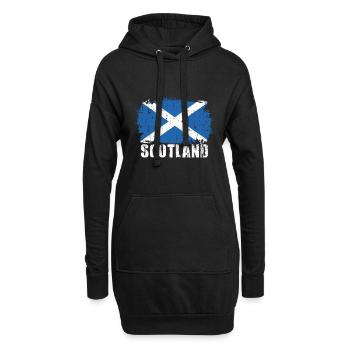 Schottland - Hoodie-Kleid - Schwarz - Vorne