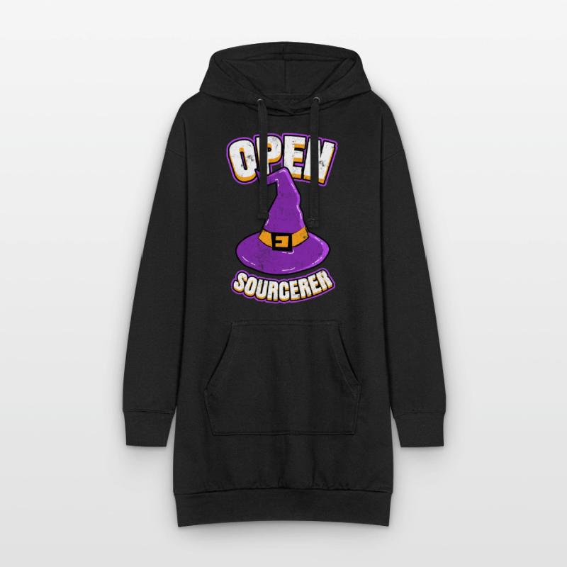 Open Sourcerer Programmierer Hacker Hoodie-Kleid