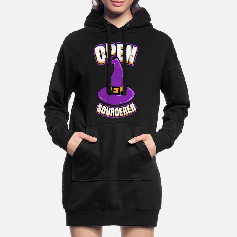 Open Sourcerer Programmierer Hacker Hoodie-Kleid
