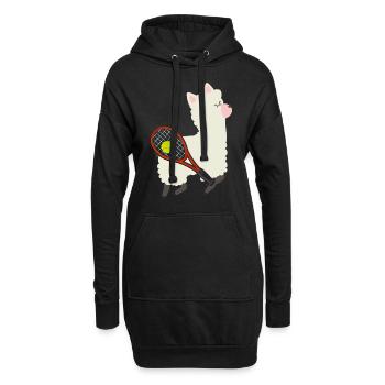 ALPACA SPORT TENNIS - Sweat-shirt à capuche long Femme - noir - Devant
