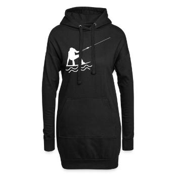 Wakeboarder Geschenk Wakeboard Wasserski - Hoodie-Kleid - Schwarz - Vorne