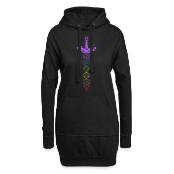 Rollenspiel Rpg Brettspiel Spielbrett Geschenk - Hoodie-Kleid - Schwarz - Vorne