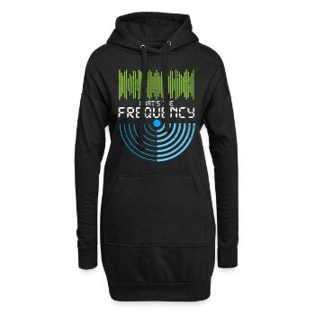 Comment est le cadeau de radio amateur de fréquence - Sweat-shirt à capuche long Femme - noir - Devant